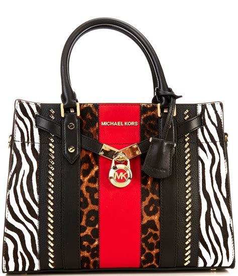 michael kors red animal print bag|Michael Kors zebra print handbags.